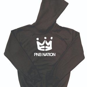 PnB Rock Hoodie with PnB Nation Design Black (White Design)